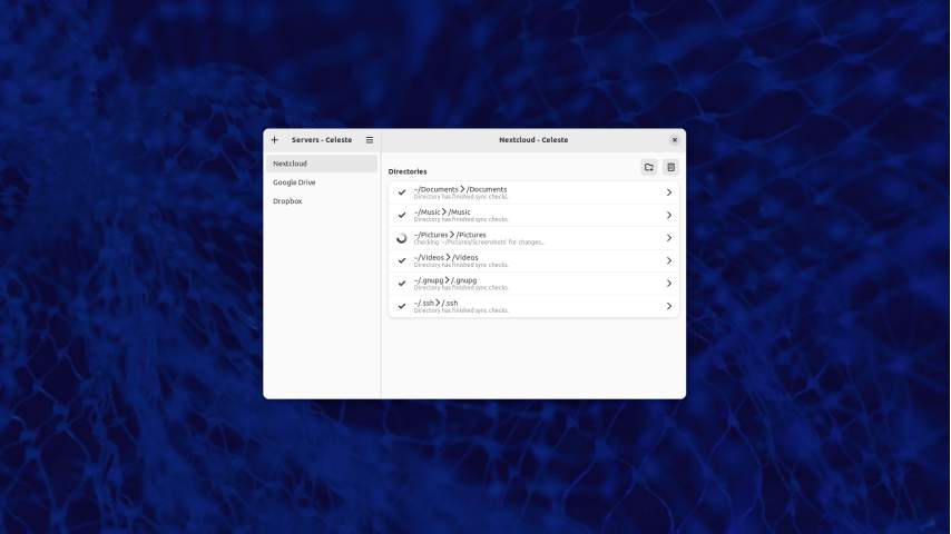 Celeste é um novo cliente de sincronização em nuvem promissor para Linux
